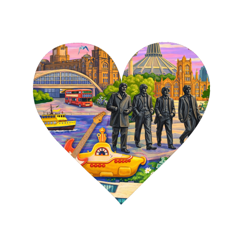 Liverpool Collage - Magnet by AP