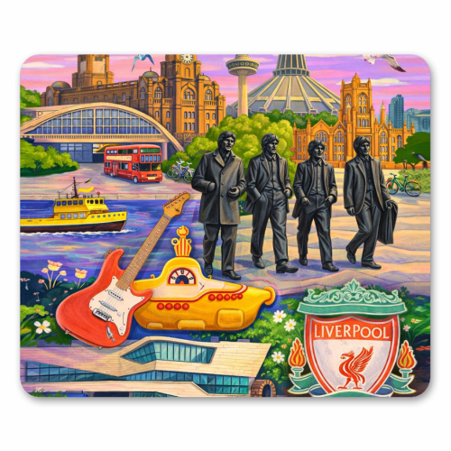 Liverpool Collage - mouse mat by AP