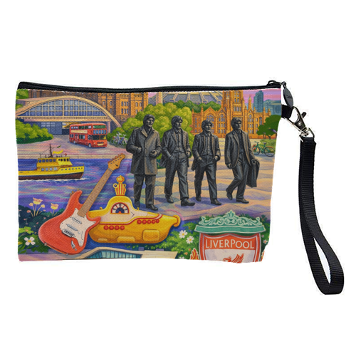 Liverpool Collage - pretty makeup bag by AP
