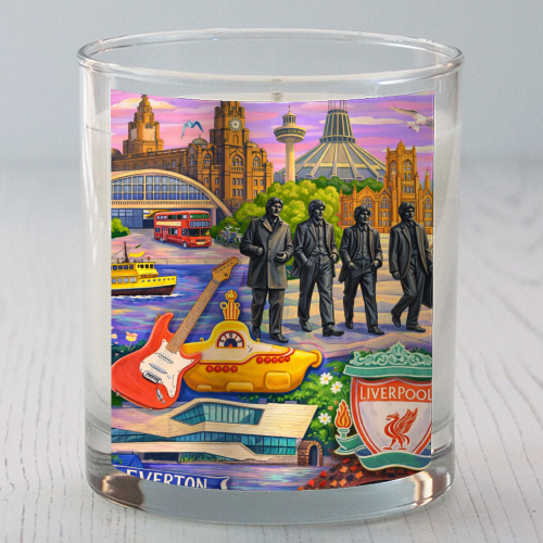 Liverpool Collage - scented candle by AP