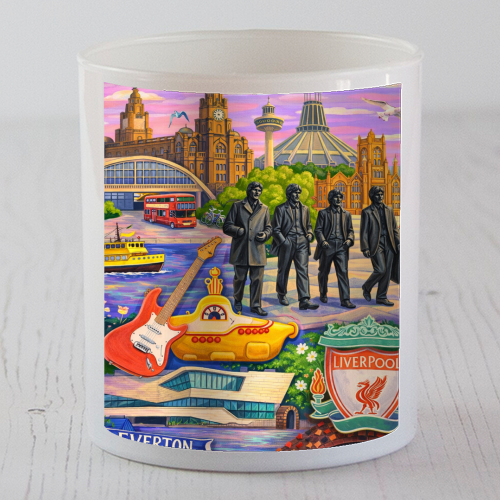 Liverpool Collage - scented candle by AP