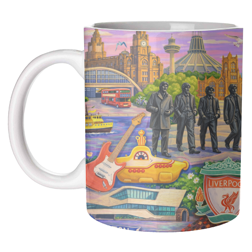Liverpool Collage - unique mug by AP