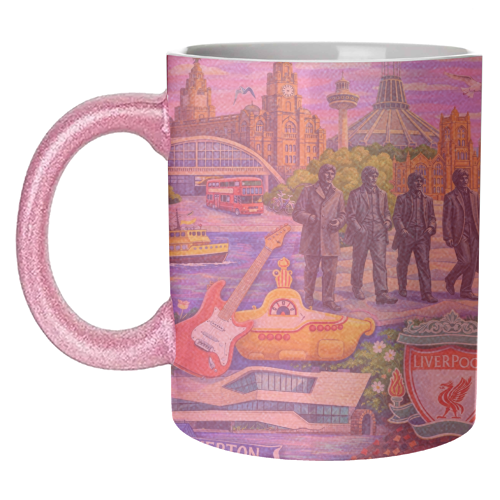 Liverpool Collage - unique mug by AP