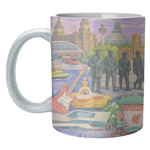 Liverpool Collage - unique mug by AP