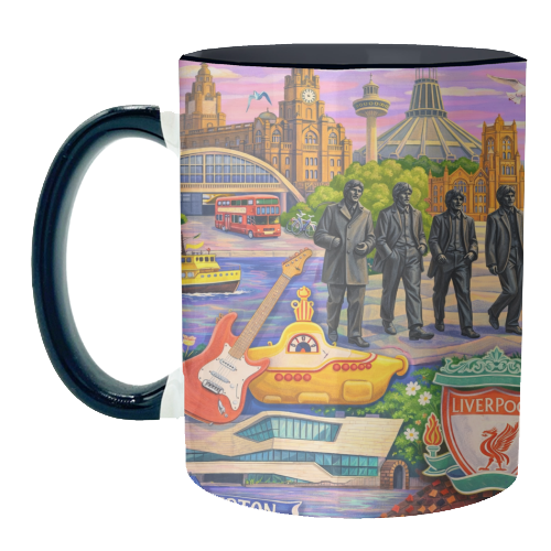 Liverpool Collage - unique mug by AP