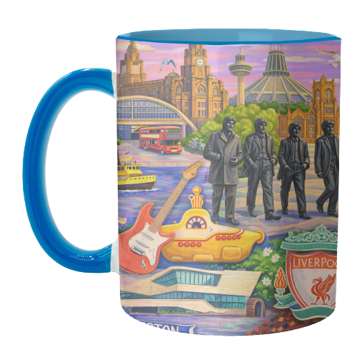 Liverpool Collage - unique mug by AP