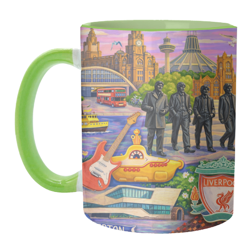 Liverpool Collage - unique mug by AP