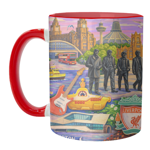 Liverpool Collage - unique mug by AP