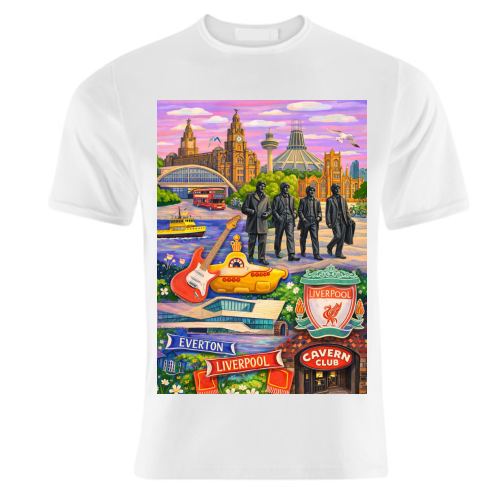 Liverpool Collage - unique t shirt by AP