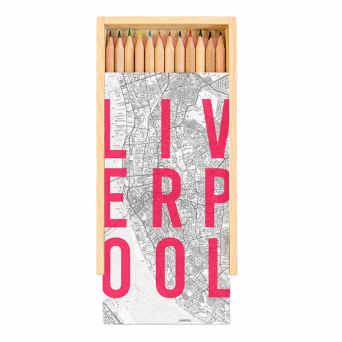 LIVERPOOL - Coloured Pencils with Box by AP