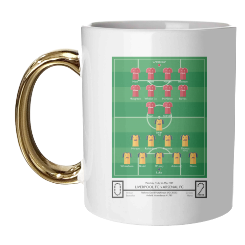Liverpool FC Vs Arsenal FC - Anfield '89 - unique mug by Rick Letford