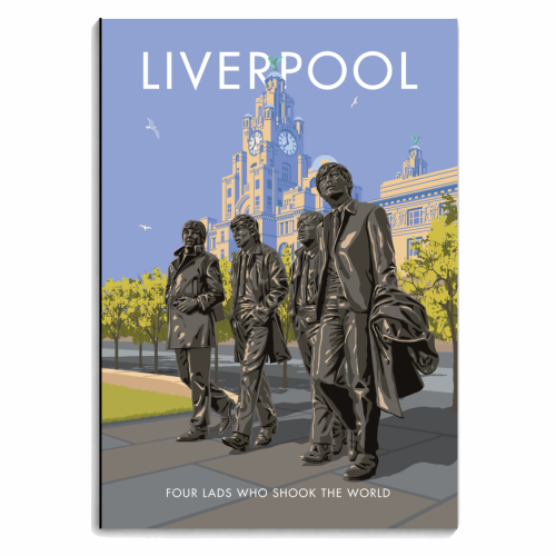 Liverpool, Four Lads who Shook the World. - personalised A4, A5, A6 notebook by Stephen Millership