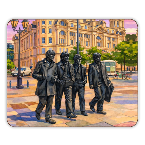 Liverpool Statue - designer placemat by AP