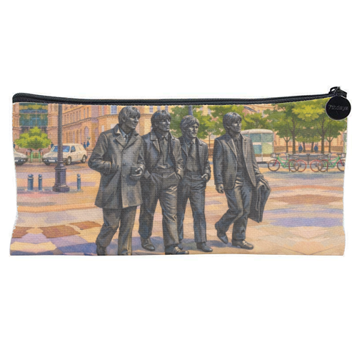 Liverpool Statue - flat pencil case by AP