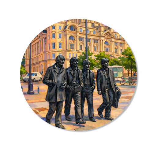 Liverpool Statue - Magnet by AP