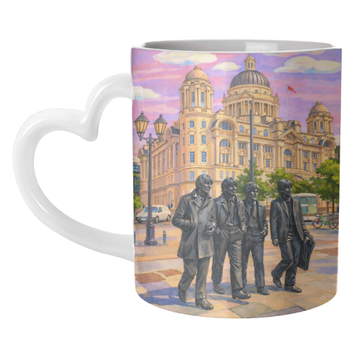 Liverpool Statue - unique mug by AP