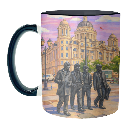 Liverpool Statue - unique mug by AP
