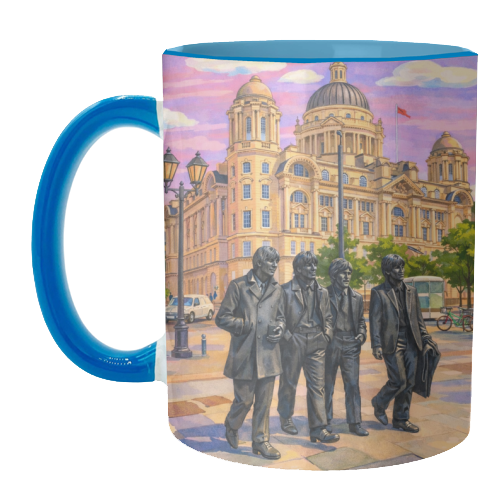 Liverpool Statue - unique mug by AP