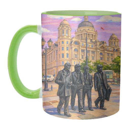 Liverpool Statue - unique mug by AP
