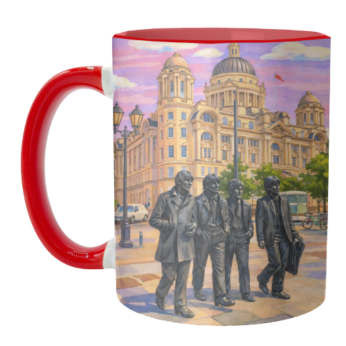 Liverpool Statue - unique mug by AP