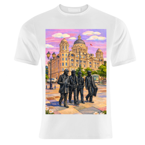 Liverpool Statue - unique t shirt by AP