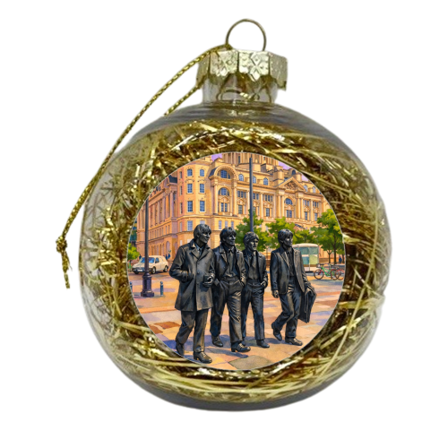 Liverpool Statue - xmas bauble by AP