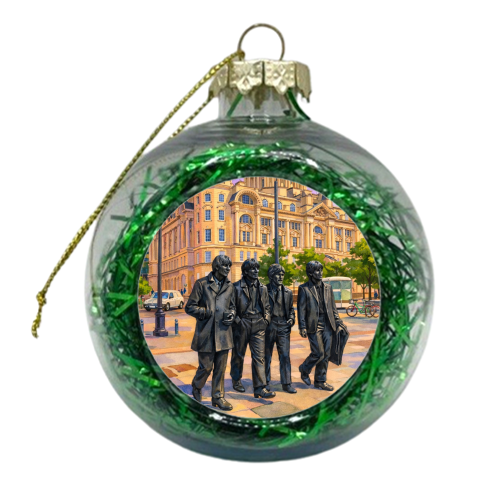 Liverpool Statue - xmas bauble by AP