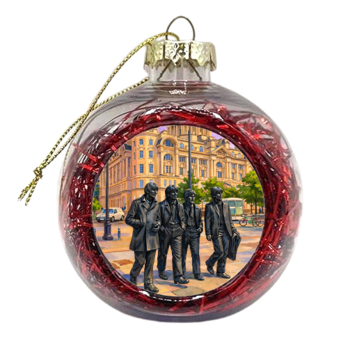 Liverpool Statue - xmas bauble by AP