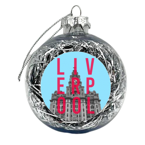 LIVERPOOL - The Royal Liver Building - xmas bauble by AP