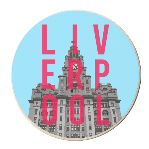LIVERPOOL - The Royal Liver Building - personalised beer coaster by AP