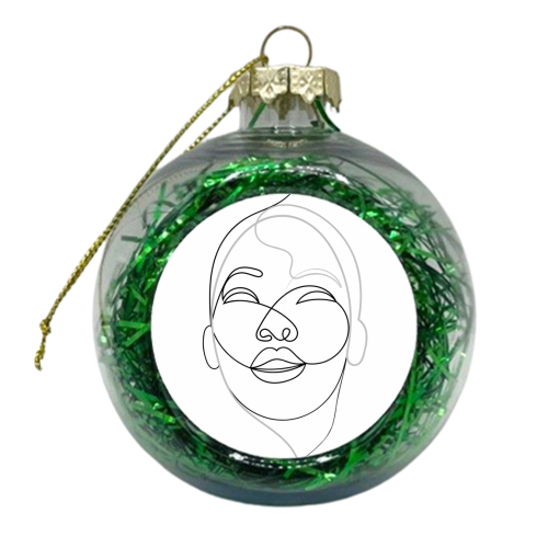 Living Between The Lines - xmas bauble by Adam Regester
