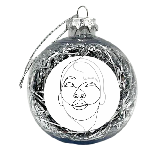 Living Between The Lines - xmas bauble by Adam Regester