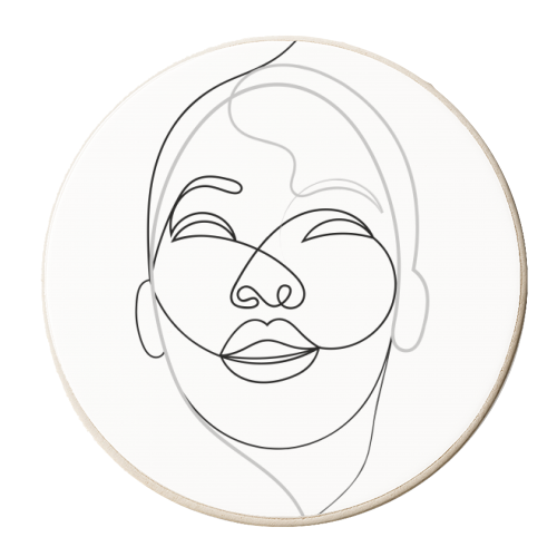 Living Between The Lines - personalised beer coaster by Adam Regester