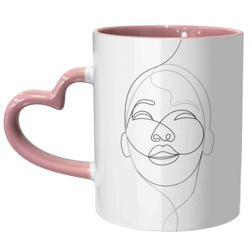 Living Between The Lines - unique mug by Adam Regester