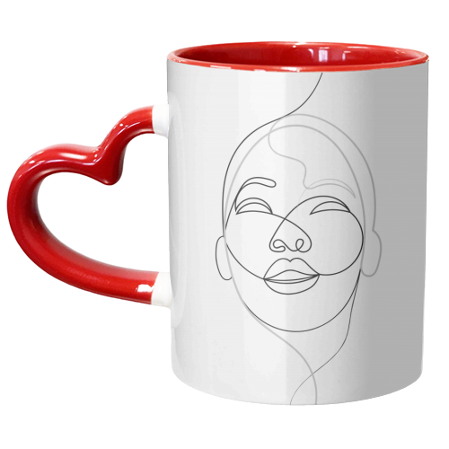 Living Between The Lines - unique mug by Adam Regester