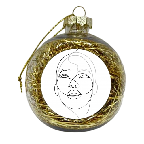 Living Between The Lines - xmas bauble by Adam Regester