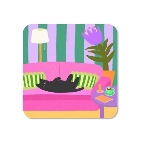 Living Room Naps - Magnet by The Paper Tail