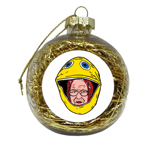 Liz in Fancy Dress II - xmas bauble by Si Gross