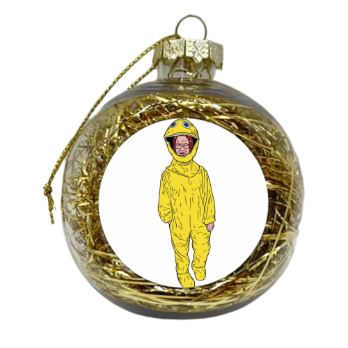 Liz in Fancy Dress III - xmas bauble by Si Gross