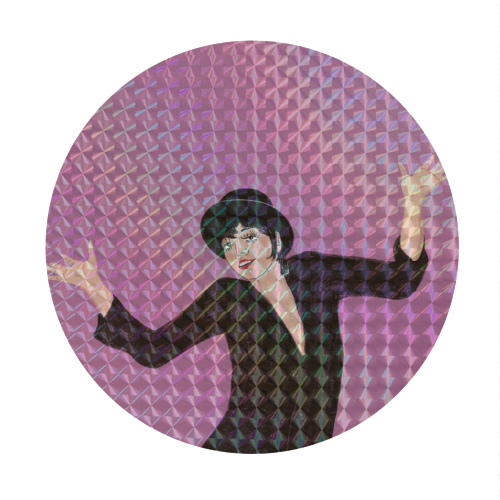 Liza Minnelli Jazz Hands - Circle Sticker by The Queer Store