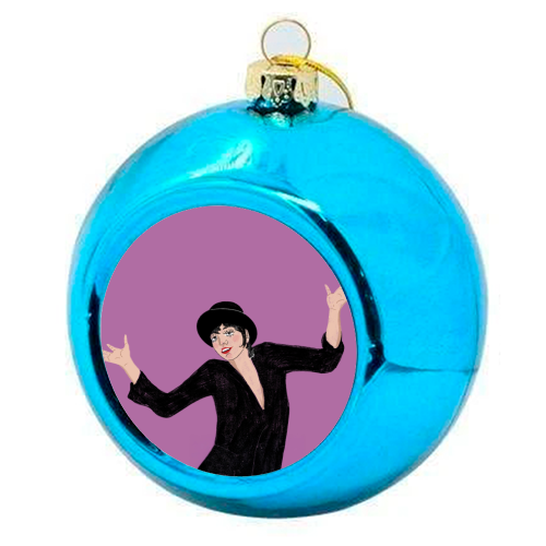 Liza Minnelli Jazz Hands - colourful christmas bauble by The Queer Store