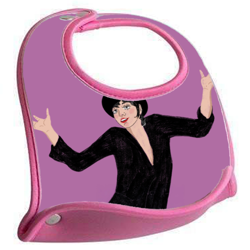 Liza Minnelli Jazz Hands - feeding bib by The Queer Store