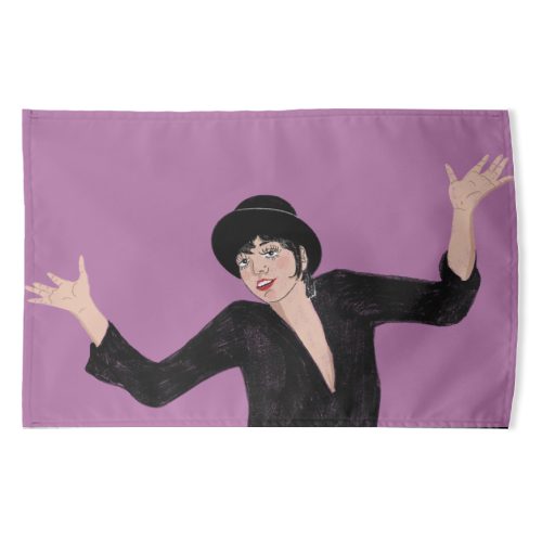 Liza Minnelli Jazz Hands - funny tea towel by The Queer Store