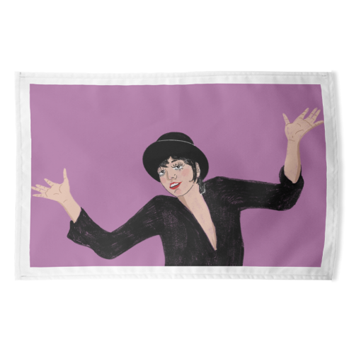 Liza Minnelli Jazz Hands - funny tea towel by The Queer Store