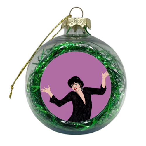 Liza Minnelli Jazz Hands - xmas bauble by The Queer Store
