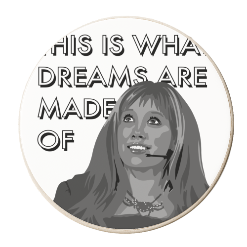 Lizzie maguire quote - personalised beer coaster by The Girl Next Draw