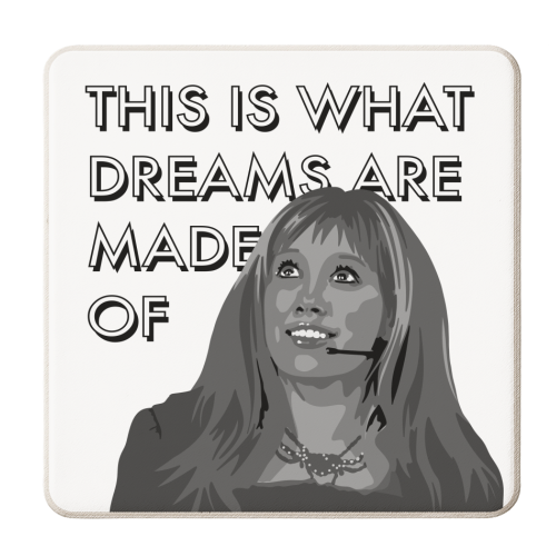 Lizzie maguire quote - personalised beer coaster by The Girl Next Draw