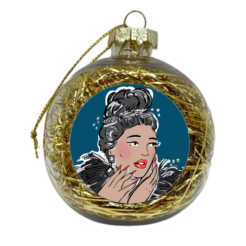 Lizzo - xmas bauble by Bec Broomhall