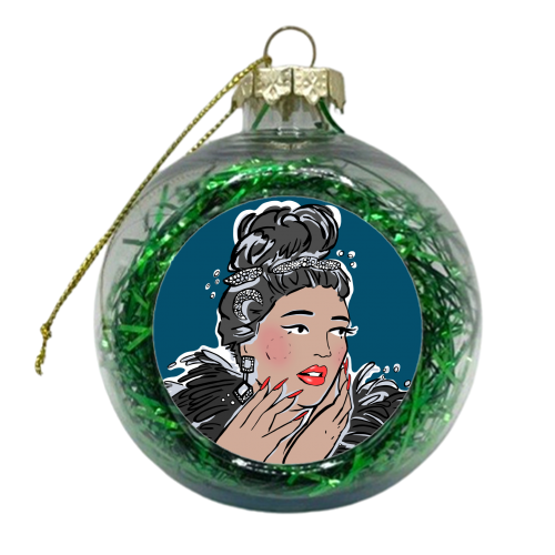 Lizzo - xmas bauble by Bec Broomhall