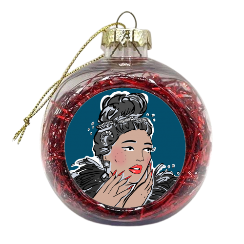 Lizzo - xmas bauble by Bec Broomhall